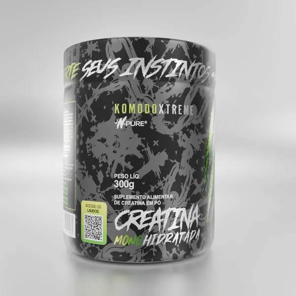 Pote KOMODOXTREME Creatina — arraste para girar
